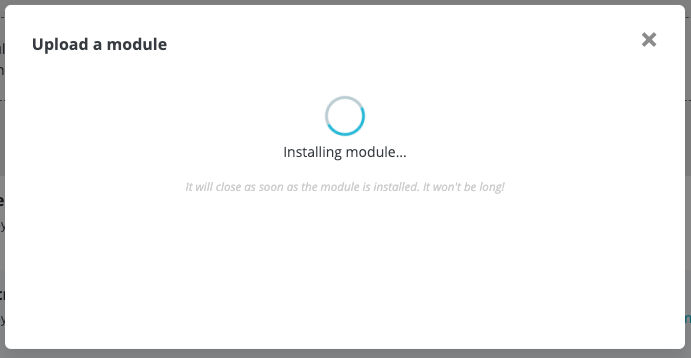 Installing module